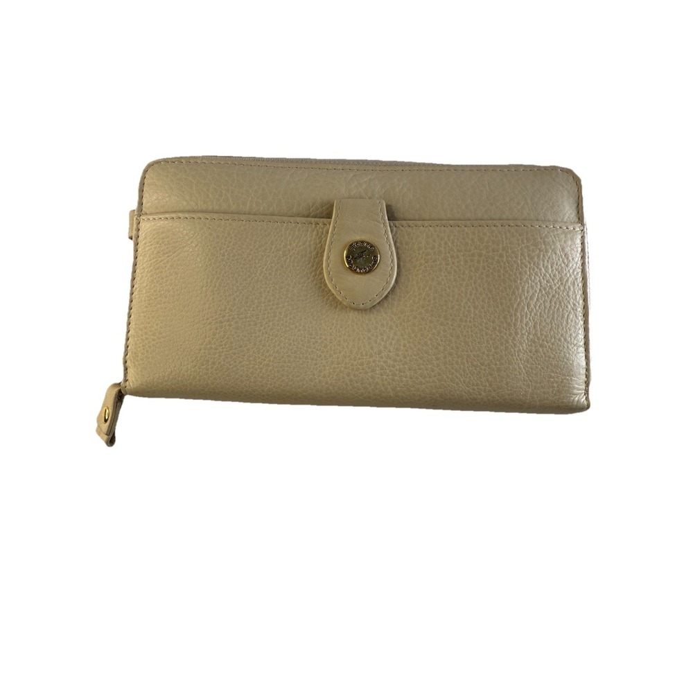 Stone Mountain Ladies‎ Wallet Zip Around Beige Nice Condition